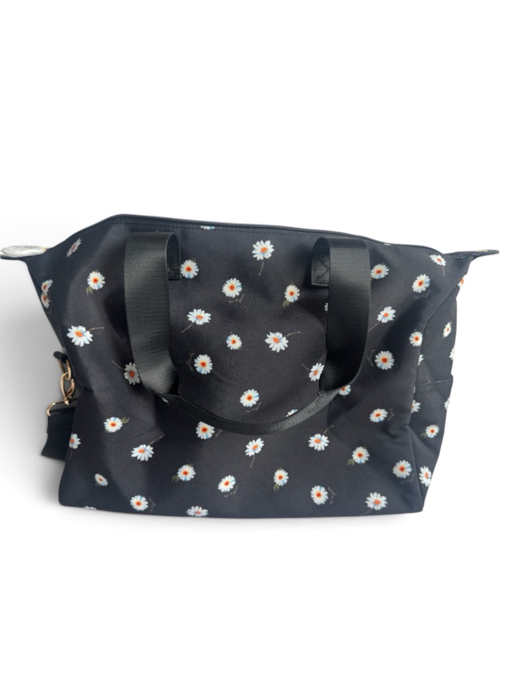 Alice + Olivia Daisy Print Duffel Bag Weekender Travel Tote NWT
